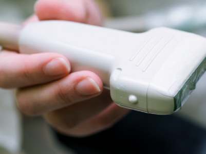Image: ultrasound scanner probe.